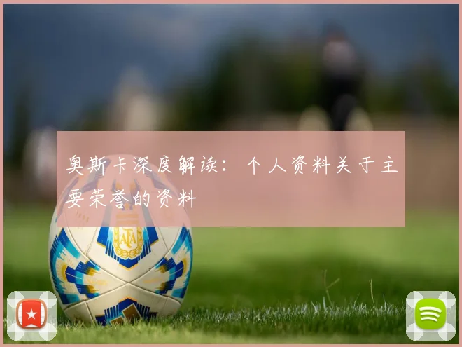 奥斯卡深度解读：个人资料关于主要荣誉的资料